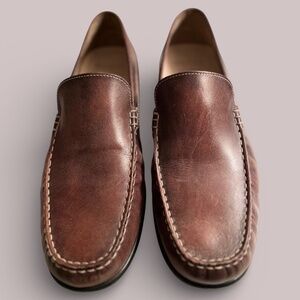 Ecco MENS Brown Driving Loafers Sz 45 (11-11.5)